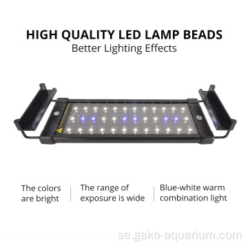 Blå &amp; vita lysdioder sötvattensanläggningar akvarium LED -ljus